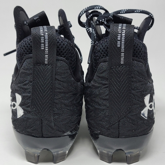 Under Armour Black and White Athletic Shoes - Picture 9 of 10